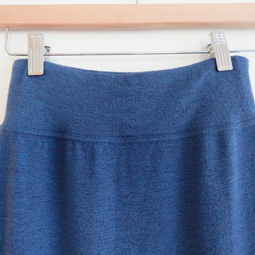 Aritzia Navy Midi Skirt with Side Slit - Picture 9 of 11